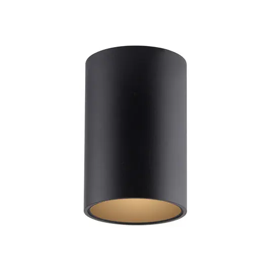 Vásárlói kedvenc PURE Point LED fürdőszoba mennyezeti világítás, fekete, Ø 6 cm, fém, IP44