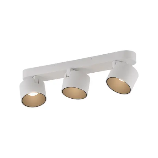 PURE Cup LED mennyezeti spotlámpa, fehér, hossza 56 cm, fém, 3 izzós Gyors szállítás