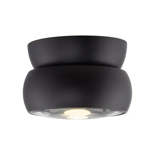 PURE Move LED mennyezeti spotlámpa, fekete, átmérő 12 cm, fém/üveg Kedvezmény