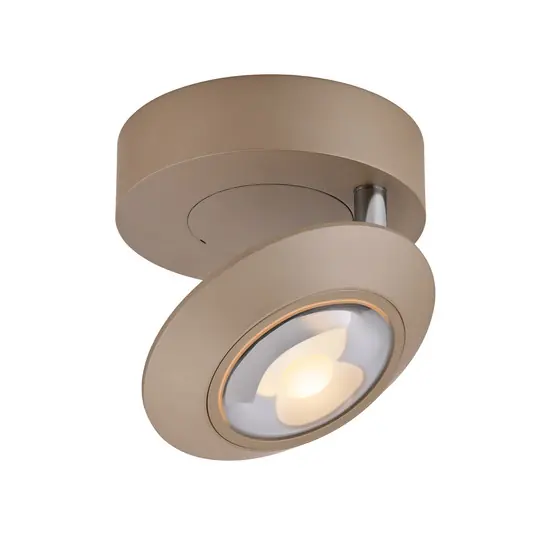 Akciós ár PURE Oculis LED mennyezeti lámpa, bronz színű, átmérő 15 cm, vas/üveg