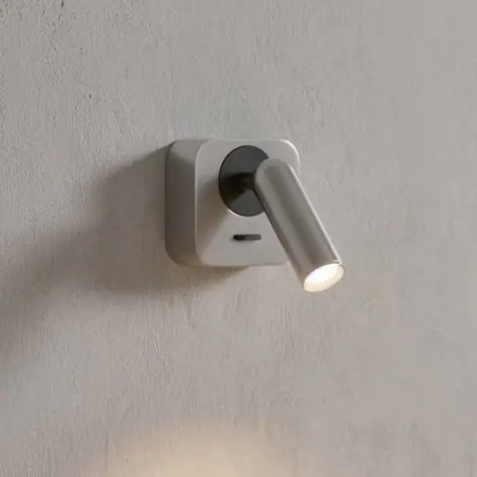 Szuper ajánlat Ideal Lux LED fali spotlámpa Bean, nikkel színű, szélesség 7 cm