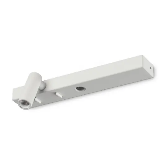 Végkiárusítás Ideal Lux LED fali világítás Bonne Nuit 1, fehér, szélesség 22 cm