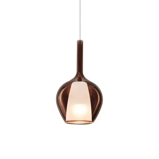 Népszerű Ideal Lux függő lámpa Kalique 1, réz színű, Ø 18 cm