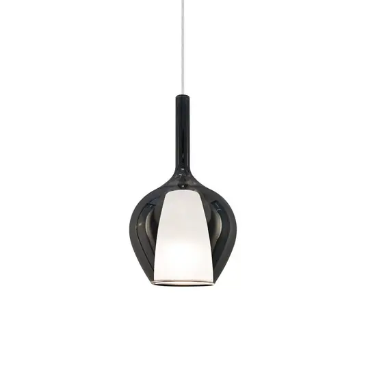 Vedd meg online Ideal Lux függő lámpa Kalique 1, füstszürke, Ø 18 cm