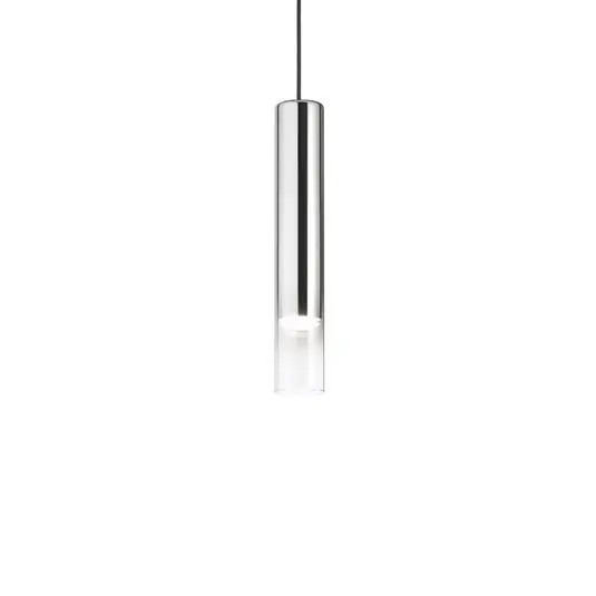 Olcsóbb Ideal Lux lógó világítás Look, króm színű/átlátszó, Ø 6 cm, üveg