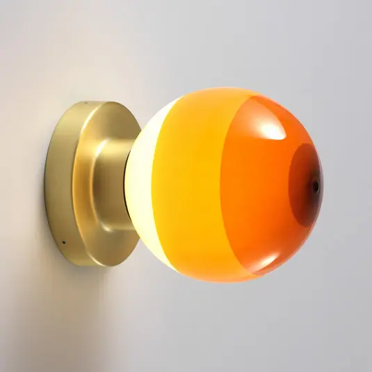 Népszerű MARSET LED fali lámpa Dipping Light A2, narancssárga/arany