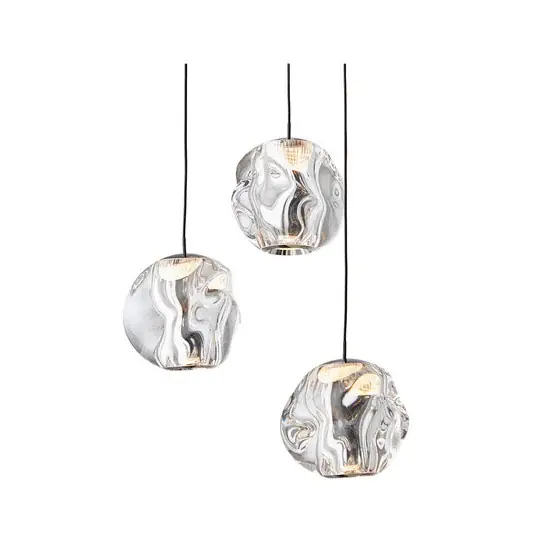 LOOM DESIGN LED függő világítás Ice Ball 3, átlátszó, akril Olcsó