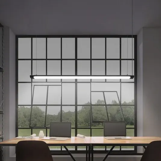 Akciós ár OSRAM LED lógó világítás Office line Slab fekete 4000 K dimmelhető