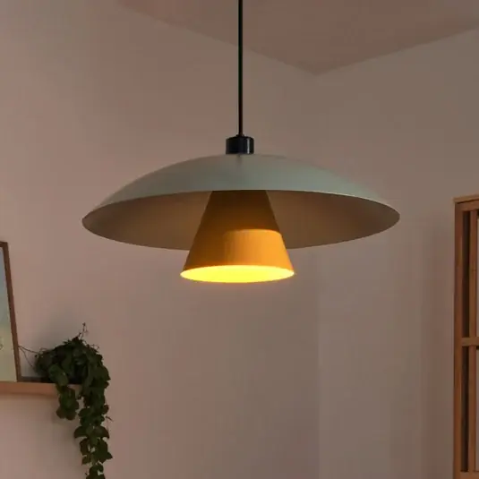Legkelendőbb OSRAM lógó lámpa Decor Flying Mushroom zöld/sárga, acél, E27