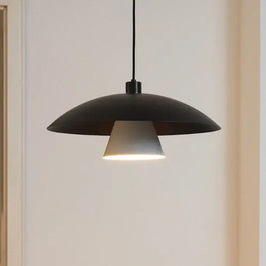 Biztonságos vásárlás OSRAM lógó lámpa Decor Flying Mushroom fekete/fehér, acél