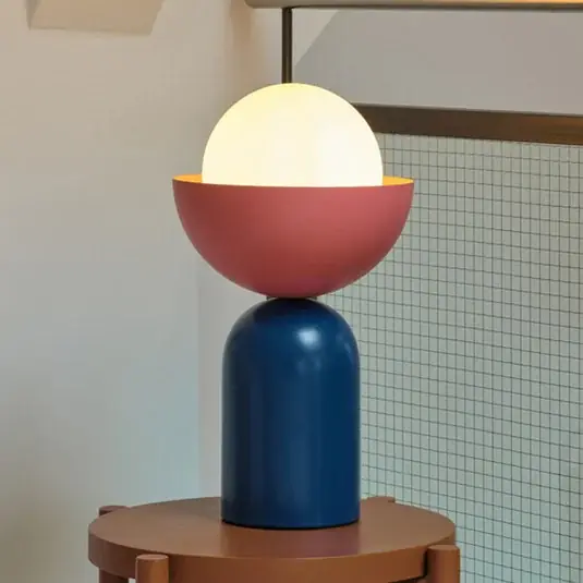 Újdonság OSRAM Decor Bowl asztali világítás, kék/rózsaszín, acél, E14