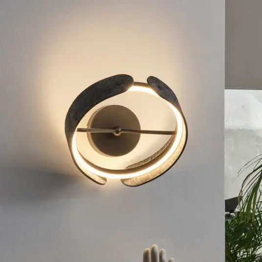 Biztonságos vásárlás OSRAM LED fali lámpa Decor Curve Felt, szürke, filc, 3000 K