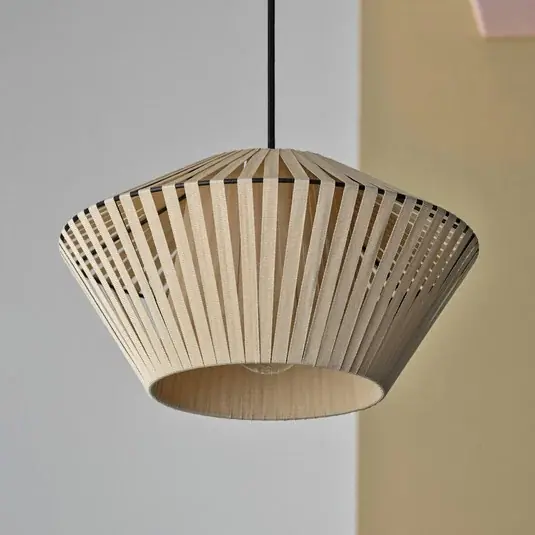 OSRAM lógó lámpa Decor csík Ø 30,5 cm, bézs, textil, E27 Kedvezmény