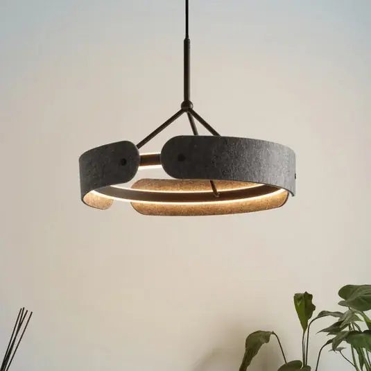 Gyors kiszállítás OSRAM LED lógó lámpa Decor Curve Felt, szürke, filc, 3000 K
