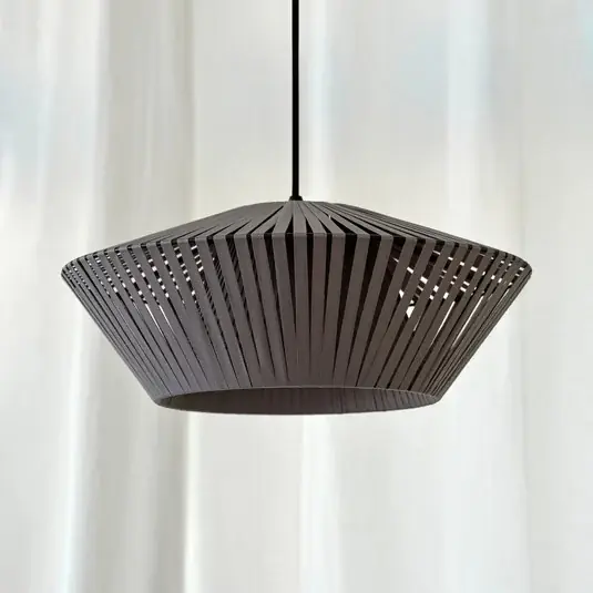 Utolsó esély OSRAM lógó lámpa Decor csík Ø 40,5 cm, szürke, textil, E27