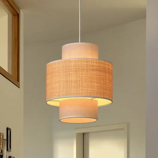 Végkiárusítás OSRAM lógó világítás Decor Wrap Cylinder, bézs, raph, len