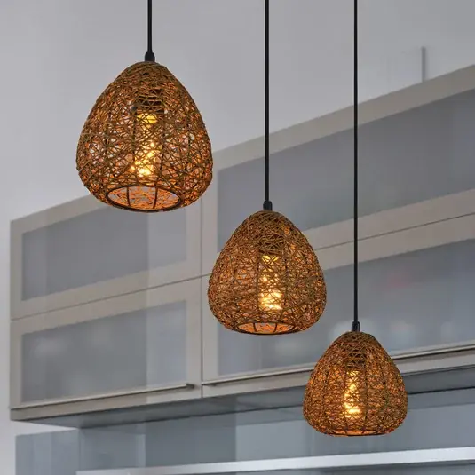 Csak ma OSRAM Decor Paper Drop lógó lámpa, 3 izzós, hosszú, bézs, E27