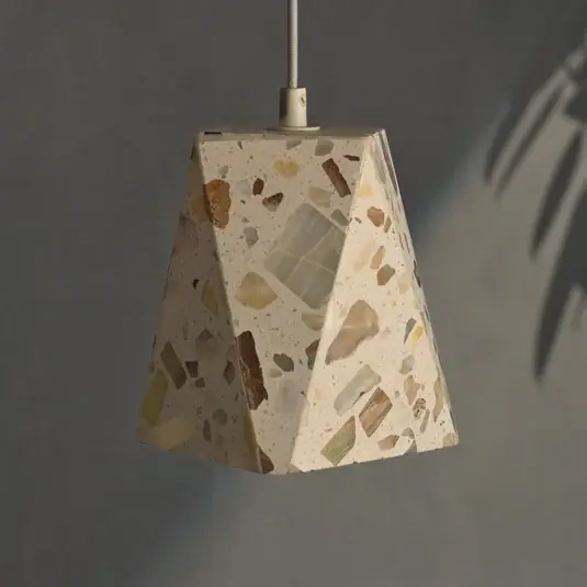 Expressz kézbesítés OSRAM Decor Gleam Box lógó lámpa, terrazzo, bézs, E27