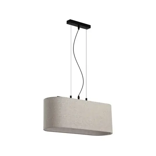 Hessian függő lámpa, hossza 60 cm, természetes fehér, len/fém Akció
