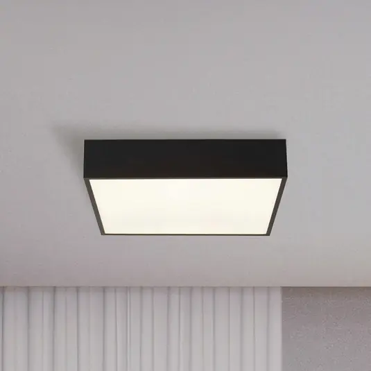 Akció LED fürdőszoba mennyezeti világítás Zeus, fekete, hossza 30 cm, fém