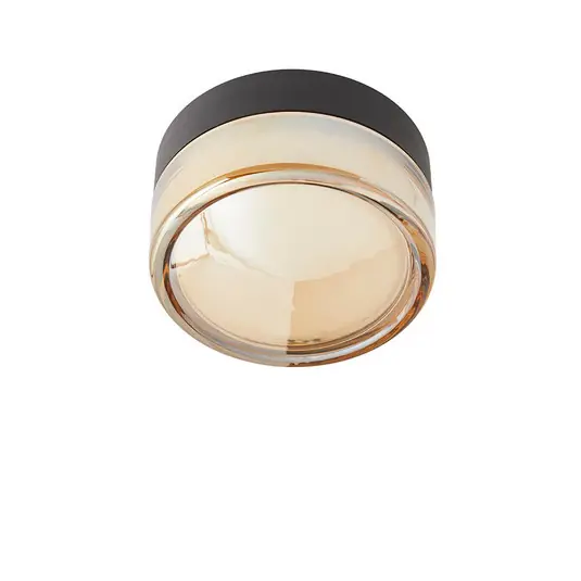 LOOM DESIGN LED mennyezeti világítás Otto Convex, borostyánszínű, IP65 Expressz kézbesítés