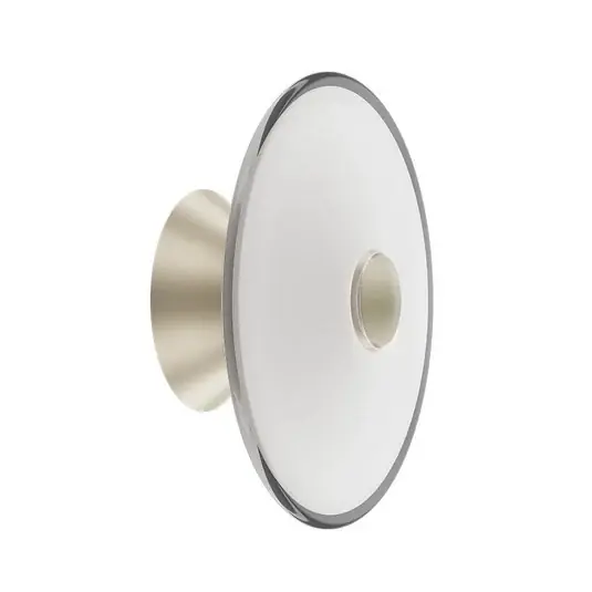 LOOM DESIGN LED fali világítás Solene, fehér, üveg, Ø 20 cm Szuper akció