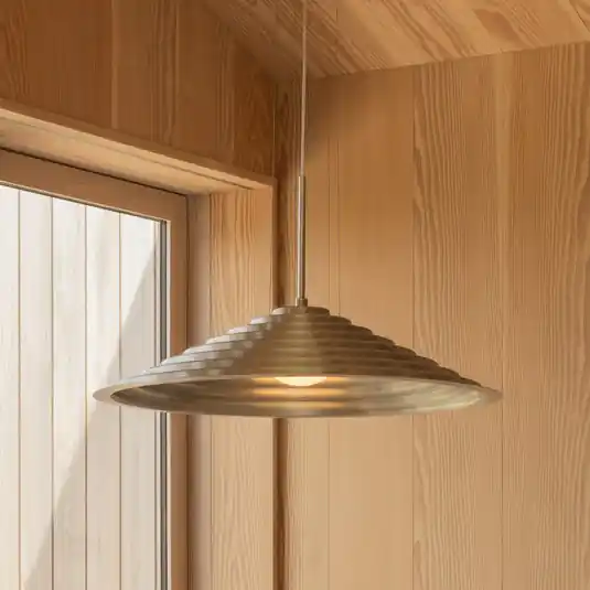 Rendeld meg most Audo LED lógó lámpa Chancery, Ø 75 cm, alumínium színű