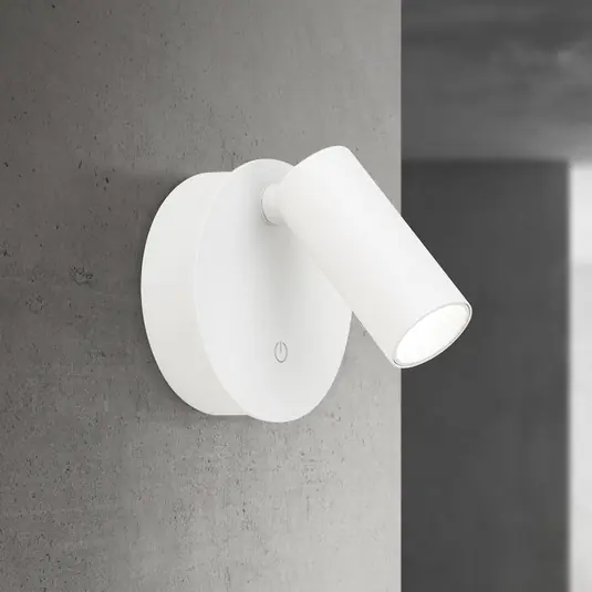 LED-akkumulátoros fali lámpa Luxy, fehér, alumínium, CCT, fényerőszabályozó Exkluzív ajánlat