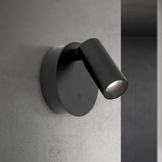 Luxy LED akkumulátoros fali lámpa, fekete, alumínium, CCT, fényerőszabályozó Alacsony ár