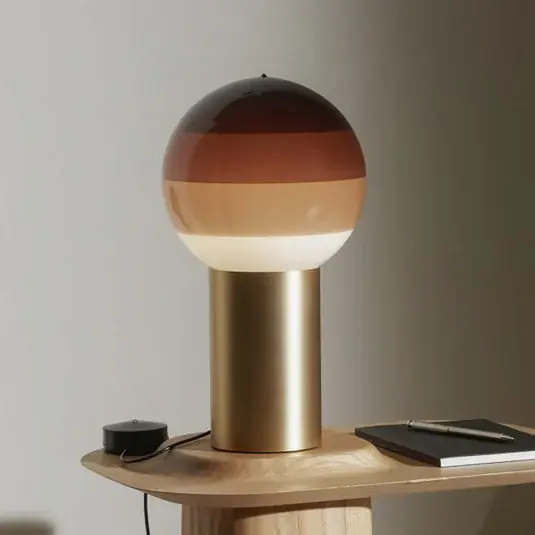 Csak ma MARSET asztali lámpa Dipping Light, magasság 22 cm, barna/sárgaréz