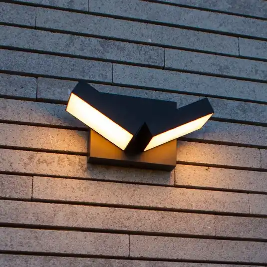 TWISTO LED kültéri fali világítás, sötét szürke, szélesség 15 cm, IP65 Azonnali szállítás