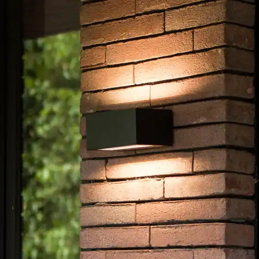 Alacsony ár GEMINI LED kültéri fali világítás, fekete, 14 cm, IP54, felfelé/lefelé