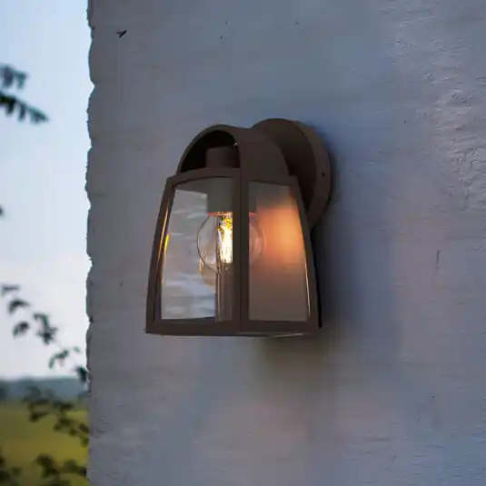 Ne maradj le KELSEY kültéri fali lámpa, fekete, magasság 20 cm, fém, IP44, E27