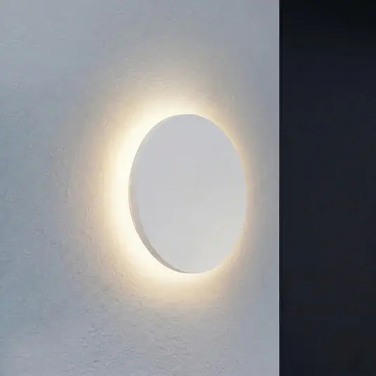 Lindby Selinel LED kültéri falilámpa, fehér, Ø 23 cm, házszám Legjobb ár