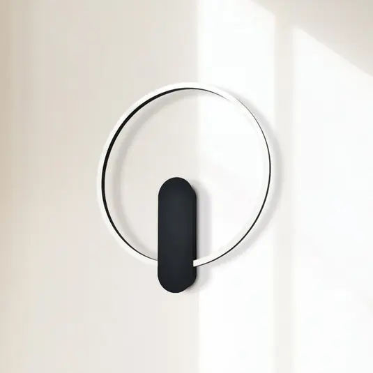 Zaklin LED fali lámpa, homokfekete, magasság 45 cm, fém Biztonságos fizetés