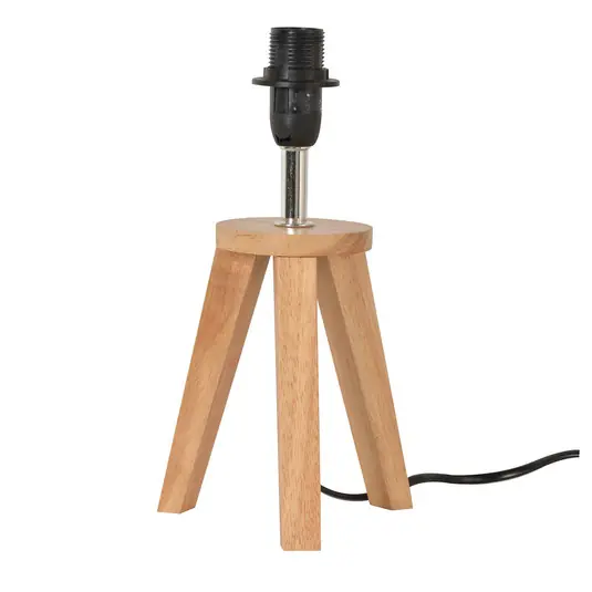 Azonnali szállítás Yoga asztali lámpa, búra nélkül, világos fa, magasság 26 cm, fa
