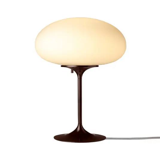 Outlet Gubi Stemlite asztali világítás, fekete-piros, magasság 42 cm, dimmelhető
