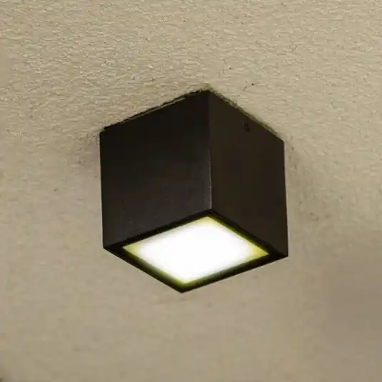 Kedvezményes ár GEMINI LED kültéri mennyezeti világítás, sötét szürke, 9 x 9 cm, IP65