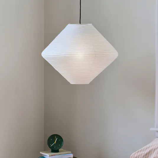 Ne maradj le HAY Diamond lámpabúra, Ø60 cm, fehér, papír/bambusz