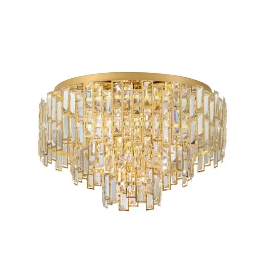 Outlet Stars of Light mennyezeti lámpa, Calmeilles, sárgaréz, Ø 63 cm, üveg