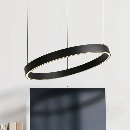 Akció Layla LED lógó lámpa, fekete, Ø 44 cm CCT, magasságállítható