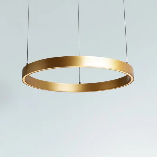 Layla LED lógó lámpa, arany, Ø 64 cm CCT, magasságállítható Expressz szállítás