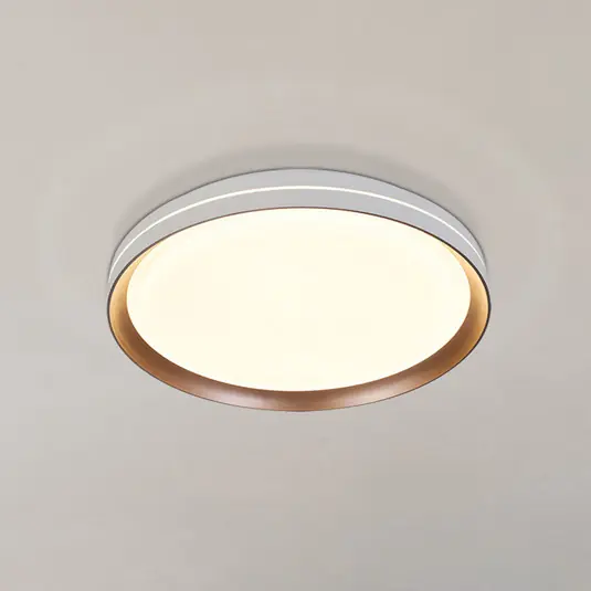 Ne maradj le Saucer LED mennyezeti lámpa, fehér/latte, Ø 39 cm, vas/akril
