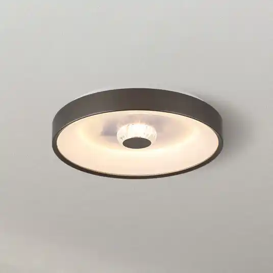 Polka LED mennyezeti lámpa, latte/fehér, Ø 38 cm, vas/akril Szezonális akció
