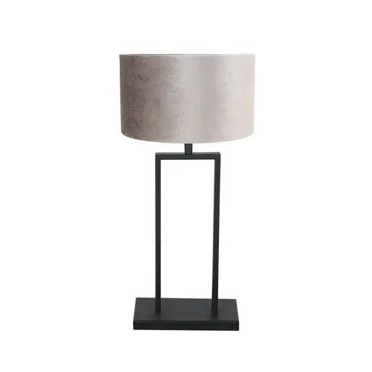 Akció Stang 3858ZW asztali világítás, fekete/ezüst velúr, magasság 55 cm