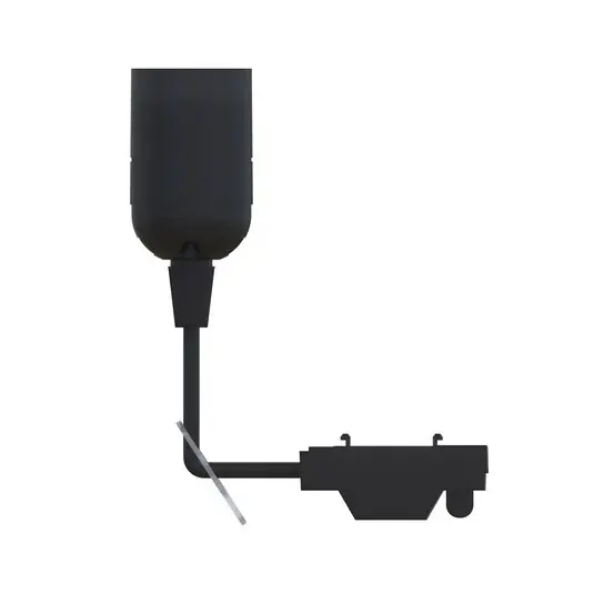 Árcsökkenés PRIOS Orvoll lámpafoglalat, 3,8 cm átmérőjű, E27-es foglalat, fekete