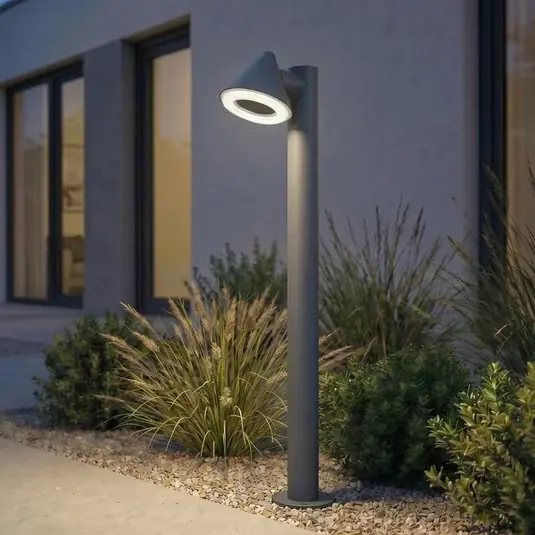 Olcsó Lindby Soran LED ösvény világítás, fekete, 100 cm, fém, IP44