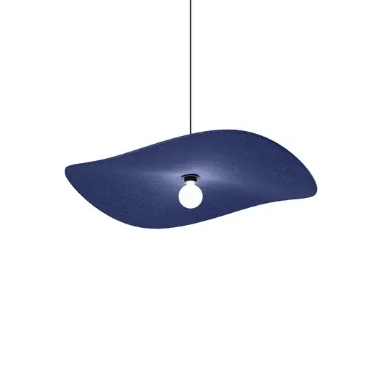 Outlet WEVER & DUCRÉ & Wave Soft 3.0 lógó lámpa, indigószínű nemez, 100 cm