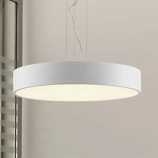 Árengedmény Arcchio LED lógó lámpa Noabelle, Ø 60 cm, fehér, fém