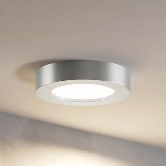 Prios LED mennyezeti lámpa Edwina, ezüst, 12 cm, CCT, IP44 Ajánlat
